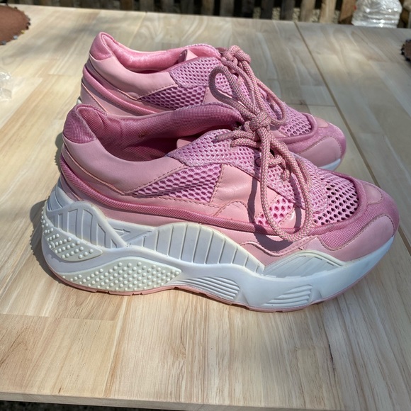 pink dad sneakers